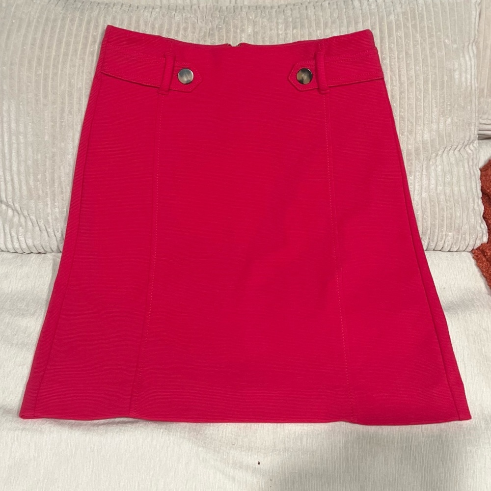 Ann Taylor Vibrant Pink Mini Skirt